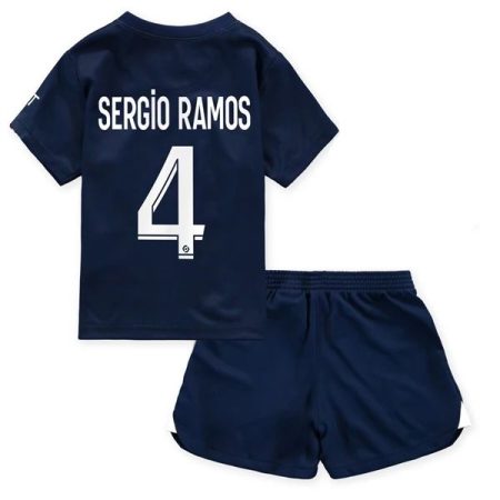 Camisola Paris Saint Germain PSG Sergio Ramos 4 Criança Equipamento Principal 2021-22
